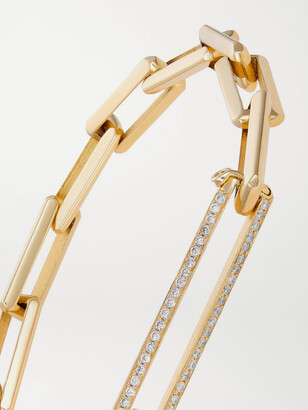 Luis Morais 14-Karat Gold Diamond Chain Bracelet