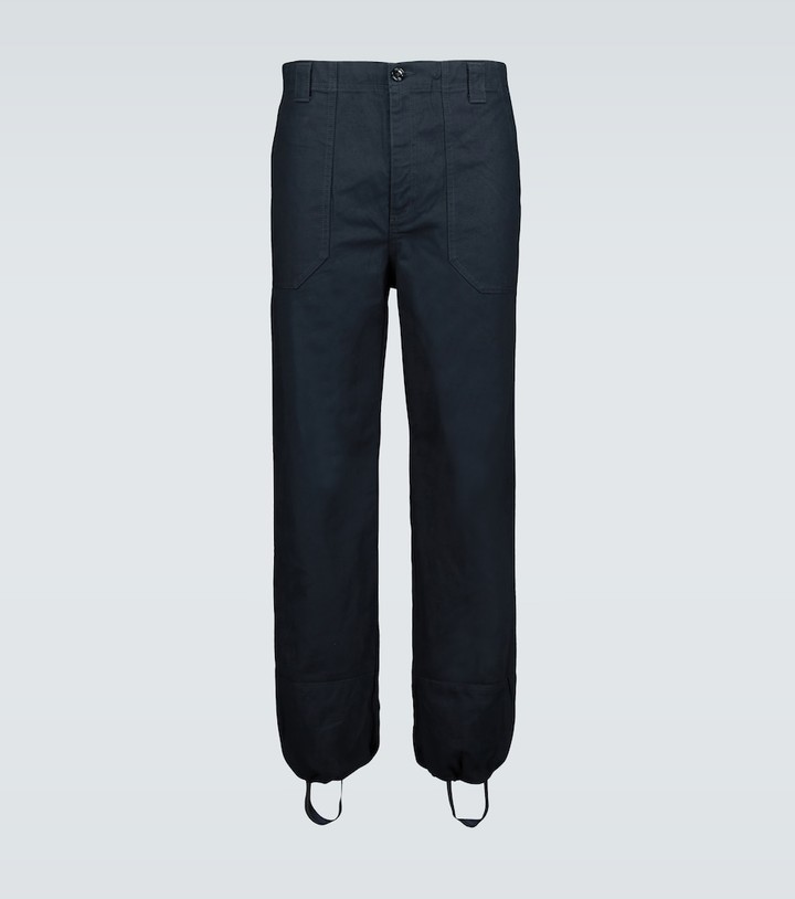 Gucci Twill cargo pants with ankle hoops - ShopStyle