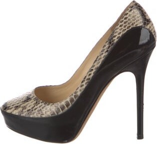 Jimmy Choo Snakeskin Animal Print Pumps