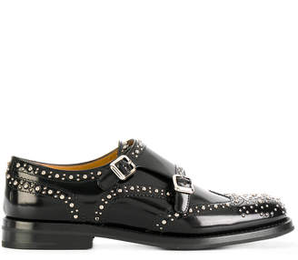 Church's Lana Leather Shoes With Double Monk Strap