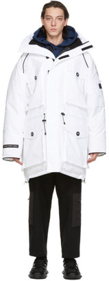 Juun J Navy Canada Goose Edition Down Expedition Parka Shopstyle Jackets