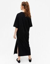 Thumbnail for your product : Monki Kenny organic cotton midi t-shirt dress in black