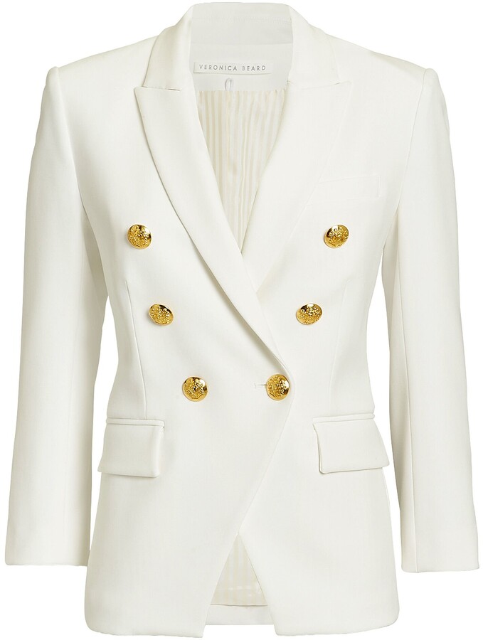 veronica beard white jacket