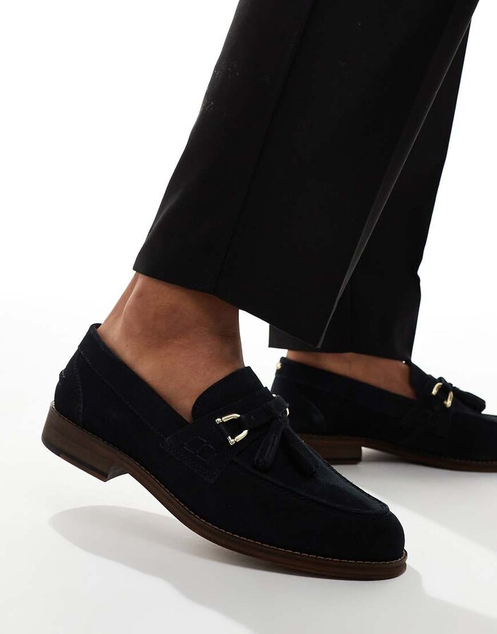 Loafer Shoes Asos Black Suede Loafers Tassel Loafers Loafers In