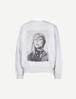 Thumbnail for your product : Anine Bing Ramona graphic-print cotton-jersey sweatshirt