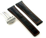 Thumbnail for your product : Tag Heuer 19mm Leather Strap Band For Carrera Blk Os #3tc