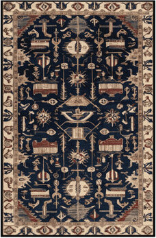 Hokku Designs Machine Washable Turkish Gray Area Rug