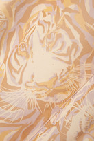 Thumbnail for your product : See by Chloe Tiger-print Silk-georgette Blouse