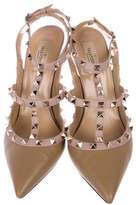Thumbnail for your product : Valentino Rockstud Pointed-Toe Leather Pumps