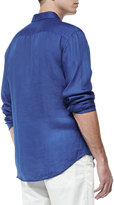 Thumbnail for your product : Armani Collezioni Lightweight Long-Sleeve Sport Shirt, Bright Blue