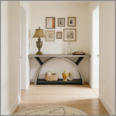 August Grove 2-Tier Side Table,Entryway Table,Console Table