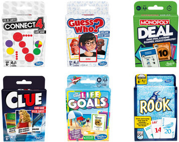 Card Game Bundle: Monopoly Deal Refresh, Rook Card Game, Life, Clue, Guess Who, And Connect 4