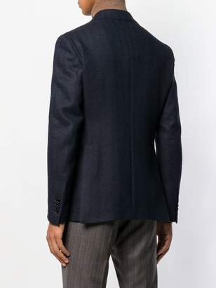 Tagliatore patterned double breasted blazer