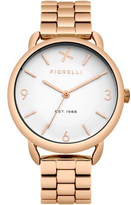 Fiorelli Ladies rose gold tone bracelet watch