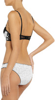 Thumbnail for your product : Stella McCartney Daria Balancing printed stretch-satin balconette bra