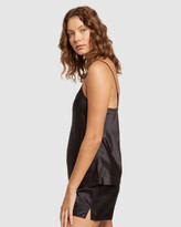 Thumbnail for your product : Ginia Women's Black Pyjama Tops - Washable Silk Cami - Size One Size, 14 at The Iconic
