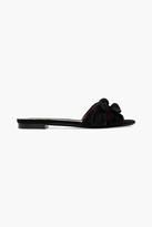 Thumbnail for your product : Tabitha Simmons Cleo Bow-embellished Suede Slides