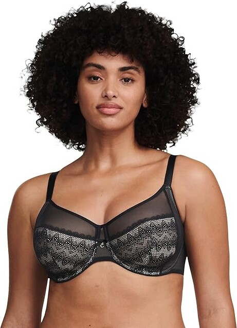 Chantelle Revele Moi Perfect Fit Underwire Bra Women's Bra Black : 34B, Polyamide/Spandex