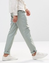 Thumbnail for your product : Pull&Bear Slim Chinos In Pale Green