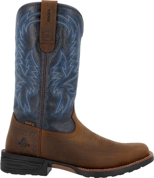 Rocky Boots MenRockyBronco12”WaterproofWesternBootSize9(Wide)