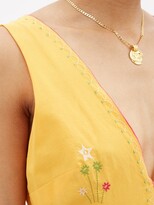 Thumbnail for your product : Emporio Sirenuse - Nellie Stromboli Embroidered Cotton Dress - Orange