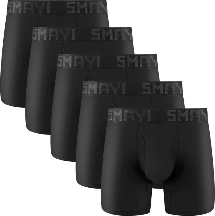 5Mayi Men's Athletic Underwear Mens Boxer Briefs Black Underwear for ...