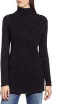 Thumbnail for your product : Halogen Funnel Neck Ribbed Tunic