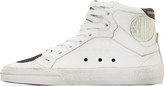 Thumbnail for your product : Golden Goose White Leather 2.12 High-Top Sneakers