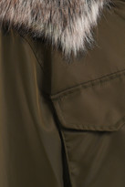 Thumbnail for your product : Rokh Faux Fur-trimmed Shell Hooded Jacket