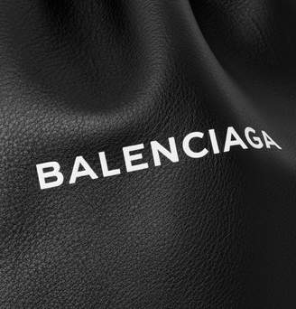 Balenciaga Everyday Printed Leather Drawstring Backpack
