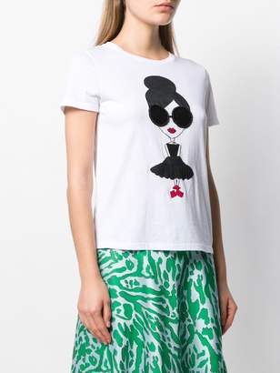 Alice + Olivia Rylyn embellished T-shirt