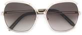 Thumbnail for your product : Chloé Eyewear oversized gradient sunglasses