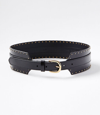 LOFT Studded Leather Waist Belt