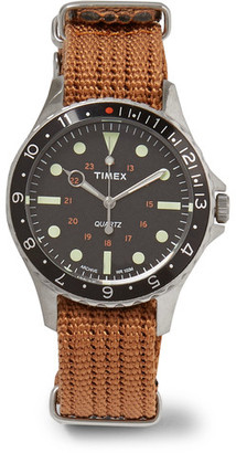 Timex Navi Harbor Stainless Steel And Webbing Watch