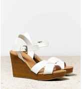 Thumbnail for your product : American Eagle Strappy Wooden Wedge