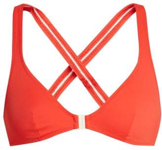 Solid & Striped The Josephine Triangle Bikini Top - Womens - Red