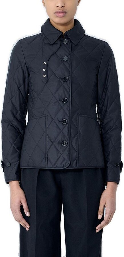 Burberry Long Sleeved Quilted Buttoned Jacket