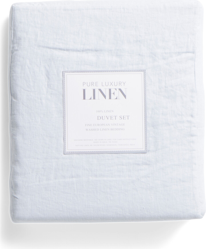 Pure Luxury Linen Made In India Linen Duvet Set ShopStyle