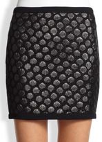Thumbnail for your product : Moschino Cheap & Chic Moschino Cheap And Chic Polka Dot Cloqué Skirt