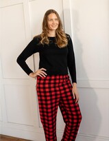 Thumbnail for your product : Leveret Women Cotton Top and Fleece Pant Heart L