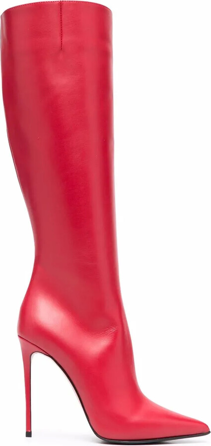 red pointy boots