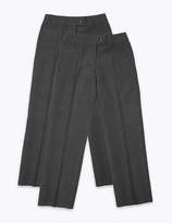 Thumbnail for your product : Marks and Spencer 2 Pack Girls' Slim Leg Trousers
