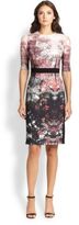 Thumbnail for your product : Teri Jon Floral Contrast-Insert Dress