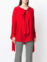 Thumbnail for your product : P.A.R.O.S.H. tie neck blouse