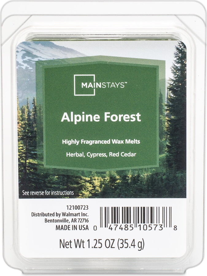 Mainstays Alpine Forest Scented Wax Melt, 1.25 oz