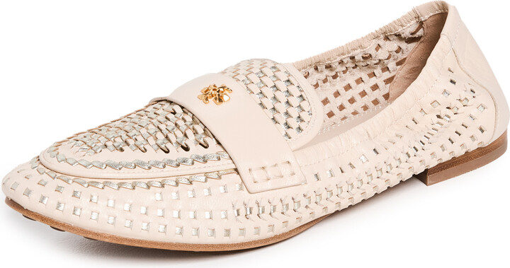 Tory Burch Women's Gold Loafer Flats | ShopStyle