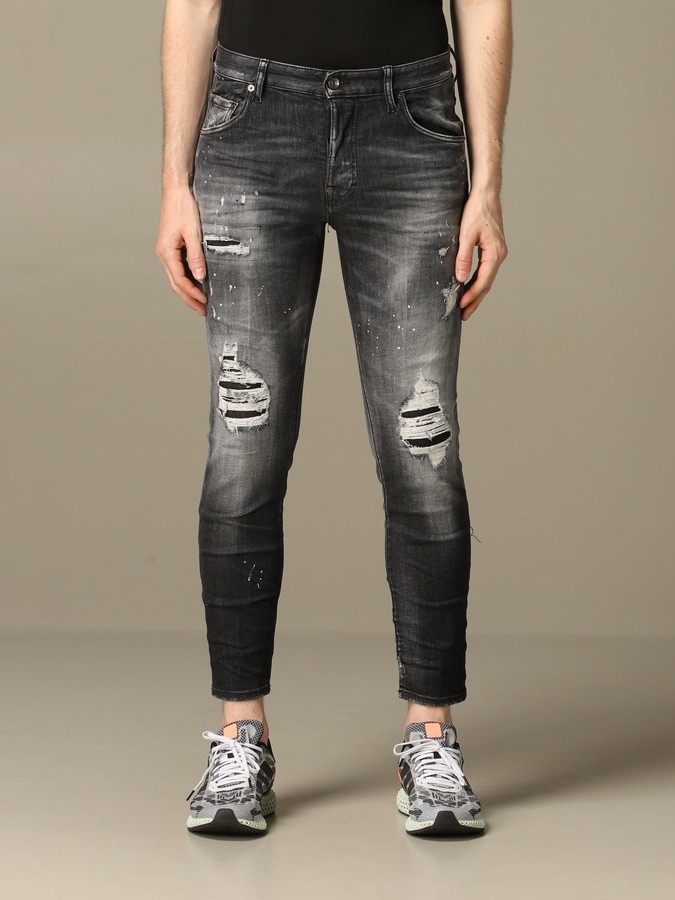 DSQUARED2 Slim Fit Skater Jeans With Breaks - ShopStyle