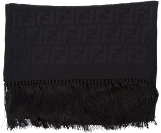 fendi black shawl