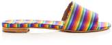 Thumbnail for your product : Tabitha Simmons Women's Sprinkles Stripe Slide Sandals