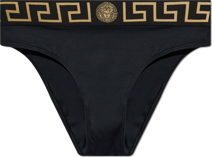 Versace Greca Border bikini bottoms ShopStyle Two Piece Swimsuits - Main Image